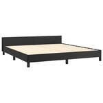 vidaXL Cadre de lit sans matelas noir 160x200 cm similicuir