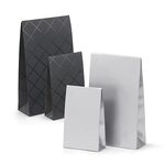 Pochette cadeau papier couché mat noir à fermeture adhésive 14 x 23 x 5 5 cm (lot de 40)