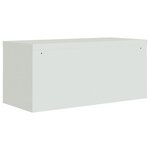 vidaXL Classeur gris clair 90x40x220 cm acier