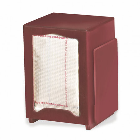 Distributeur de serviettes en bois rouge avec porte-menu - pujadas -  - bois110 x95x150mm