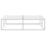 vidaXL Cadre de lit sans matelas blanc 120x200 cm métal