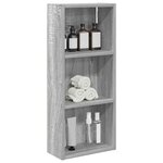 vidaXL Armoire murale de salle de bain Gris Sonoma 30 x 14 x 70 cm