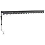 vidaXL Auvent rétractable automatique anthracite 4 5x3 m