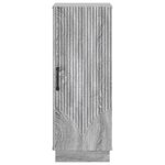 vidaXL Buffet Sonoma gris 33 x 34 5 x 87 cm Bois d'ingénierie