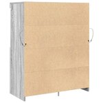 vidaXL Buffet sonoma gris 81x37x100 cm bois d'ingénierie