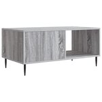 vidaXL Table basse Sonoma gris 90 x 50 x 40 cm Bois d'ingénierie