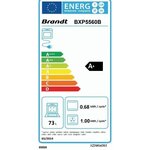 Four électrique encastrable Pyrolyse chaleur tournante BRANDT BXP5560B - Noir - 73L - A+ - Multifonction