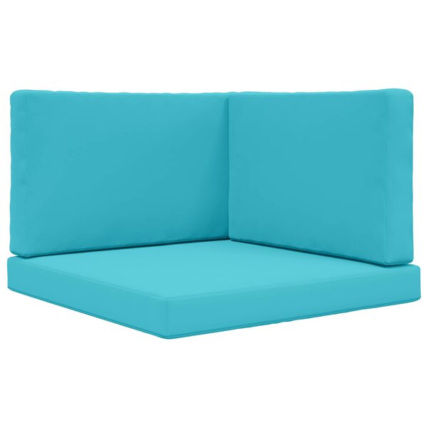 vidaXL Coussin de canapé d'extérieur Polyester Turquoise 80 x 80 cm