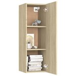 vidaXL Meubles TV 2 Pièces Chêne sonoma 30 5x30x90 cm Aggloméré