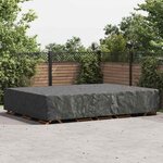 vidaXL Housse pour mobilier d'extérieur Noir 350 x 260 x 90 cm 420D