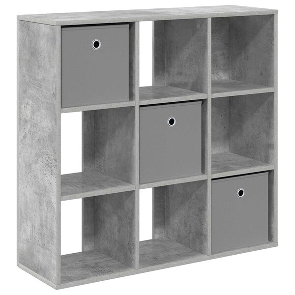 vidaXL Buffet Gris béton 88 5 x 29 x 84 5 cm