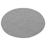 vidaXL Gazon artificiel avec picots Dia.130 cm Gris Rond