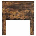 vidaXL Tête de lit avec tête de lit Chêne fumé 90 cm Bois d'ingénierie