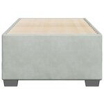 vidaXL Cadre de lit sans matelas gris clair 90x190 cm velours