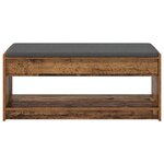 vidaXL Banc d'entrée avec coussin Bois ancien 103 x 38 x 45 cm