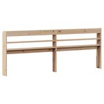 vidaXL Tête de lit avec étagères 180 cm bois massif de pin