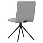 vidaXL Chaises à manger lot de 2 gris clair tissu