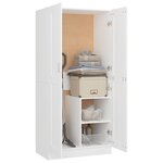 vidaXL Garde-robe Blanc 82 5x51 5x180 cm Aggloméré