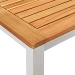 Ensemble de Dîner de Jardin 5 pièces vidaXL en Bois Massif d'Acacia