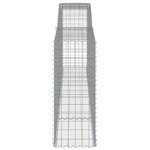 vidaXL Paniers à gabions arqués 15 Pièces 400x50x120/140 cm Fer galvanisé