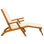 vidaXL Chaise longue inclinable et pliable 2 Pièces 55 x 146 x 91 cm