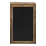 Table murale pliable bureau mural rabattable MDF 156 cm marron noir