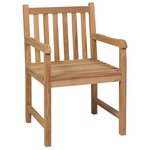 Vidaxl chaises de jardin 2 pièces avec coussins rouge bois de teck massif