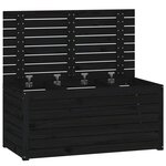 vidaXL Boîte de jardin noir 101x50 5x46 5 cm bois massif de pin
