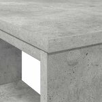 vidaXL Bureau avec étagère Gris 90 x 50 x 75 cm Bois d'ingénierie