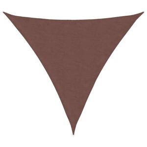 vidaXL Voile de parasol tissu oxford triangulaire 6x6x6 m marron
