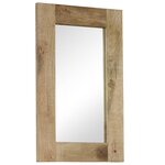 vidaXL Miroir Bois de manguier massif 50 x 80 cm