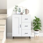 vidaXL Buffet Blanc 69 5x34x90 cm Bois d'ingénierie