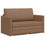vidaXL Canapé-Lit Cappuccino 124 x 71 x 78 cm Simili cuir