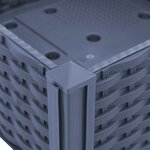 vidaXL Lit surélevé 80x80x38 cm Polypropylène