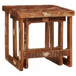 vidaXL Tables gigognes 2 Pièces 46 x 46 x 45 cm Bois Recyclé Solide