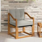 vidaXL Canapé d’extérieur Bois d'Acacia Massif Gris Naturel et Clair