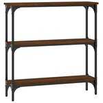 vidaXL Table console chêne marron 75x22 5x75 cm bois d'ingénierie