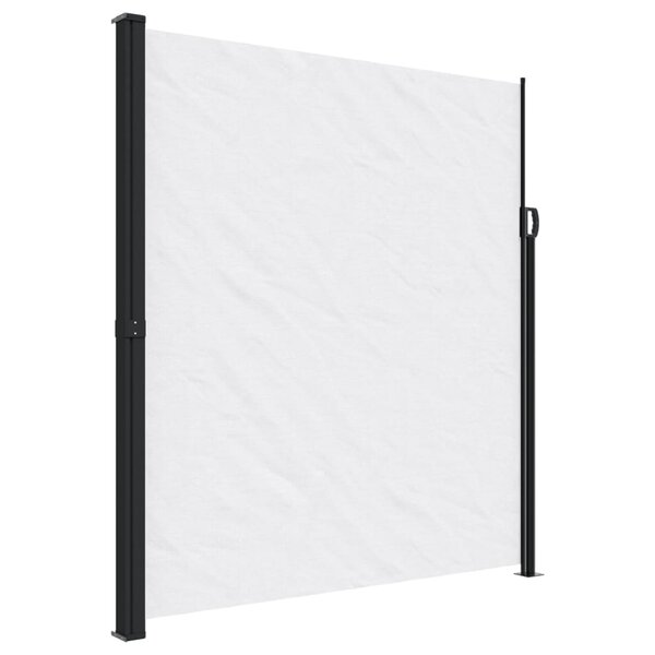 vidaXL Auvent latéral rétractable blanc 220x500 cm