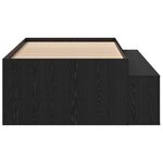 vidaXL Cadre de lit avec rangement Chêne noir 75 x 190 cm
