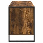 vidaXL Meuble TV Chêne Fumé 100 x 36 x 49.5 cm Bois d'ingénierie