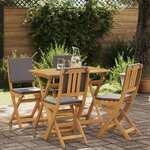 vidaXL Chaises de bistrot d'extérieur 4 Pièces Gris foncé