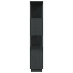 vidaXL Bibliothèque/Séparateur de pièce Gris 80x25x132 cm Pin massif