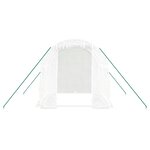 vidaXL Serre avec cadre en acier blanc 4 m² 2x2x2 m