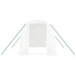 vidaXL Serre avec cadre en acier blanc 4 m² 2x2x2 m