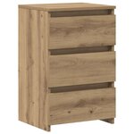 vidaXL Tables de chevet 2 Pièces chêne artisanal bois d'ingénierie