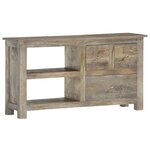 vidaXL Meuble TV 100x30x55 cm Bois de manguier massif
