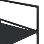 vidaXL Ensemble à manger de jardin 5 Pièces noir textilène