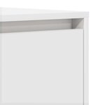 vidaXL Buffet avec tiroir Blanc 120 x 41 x 75 cm Bois d'ingénierie