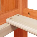 vidaXL Lit superposé avec toit cire marron 75x190cm bois massif de pin