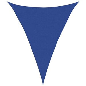 vidaXL Voile d'ombrage 160 g/m² triangulaire bleu 4x5x5 m PEHD